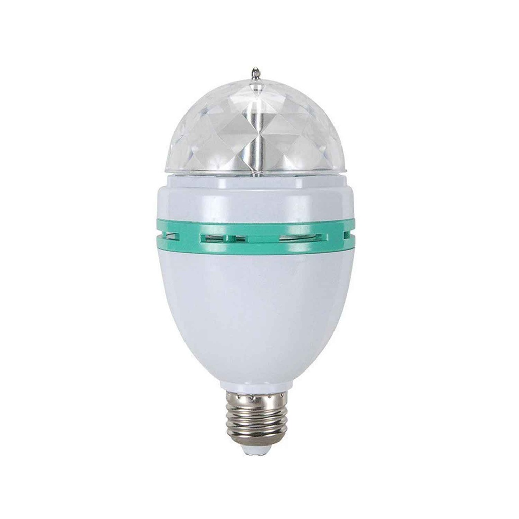 [1070241] Bombillo Led Giratorio RGB 110V E27 3W